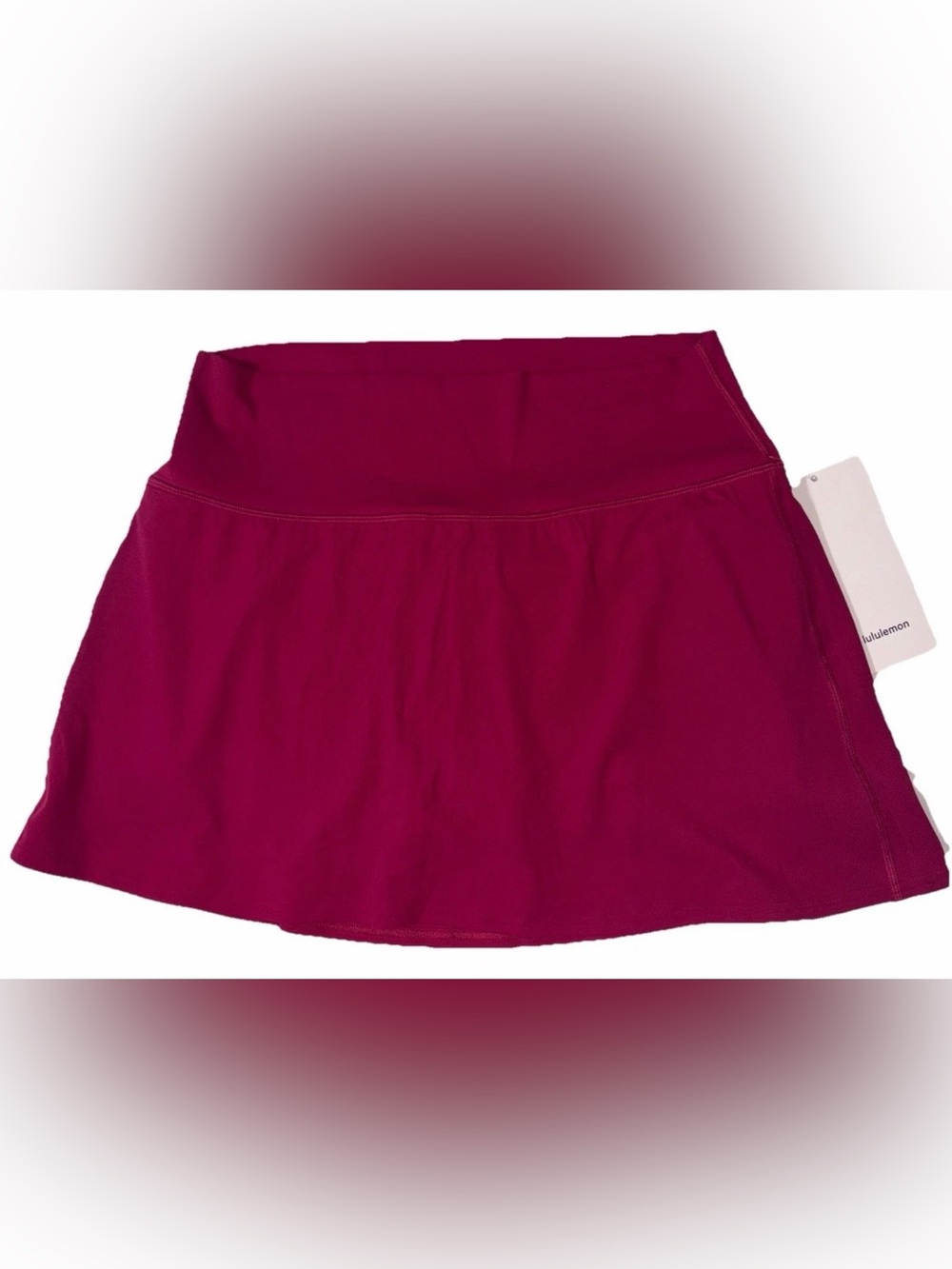 NWT LULULEMOM SIZE 12 ALIGN HIGH RISE SKIRT POCKETS AUTHENTIC BERRY RUMBLE $78